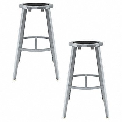 Black Center Metal Stool 24-32 PK2