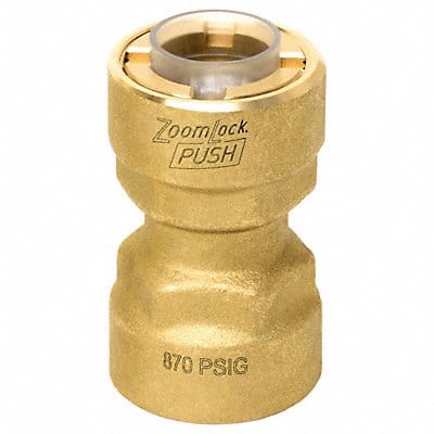 Push-to-Connect HVAC Fitting Brass