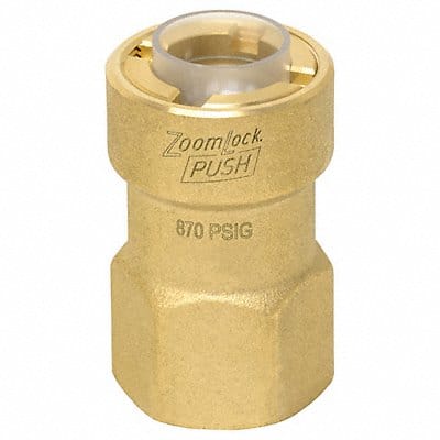 Push-to-Connect HVAC Fitting Brass