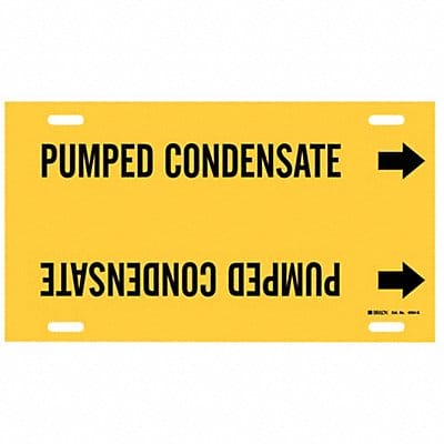 Pipe Mrkr Pumped Condnsate 10in H 24in W