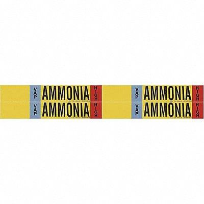 Pipe Marker Ammonia 1 1/8in H 7in W