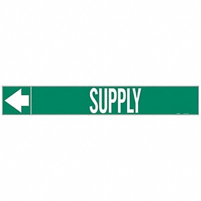 Pipe Marker Supply 1 in H 8 in W