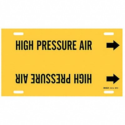 Pipe Mrkr High Prssure Air 10in H 32in W Pipe Mrkr High Prssure Air 10in H 32in W