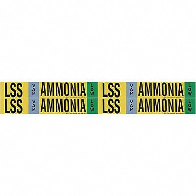 Pipe Marker Ammonia 1 1/8in H 7in W