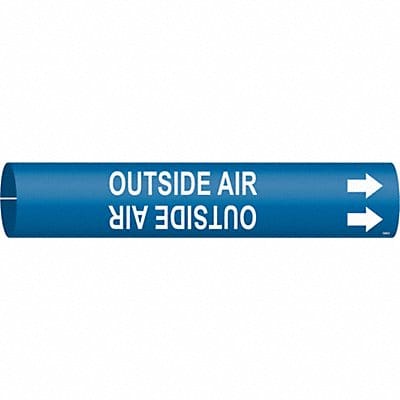 Pipe Marker Outside Air 2 13/16in H