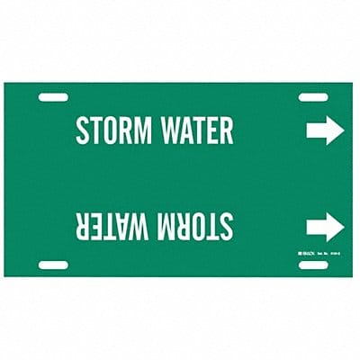 Pipe Marker Storm Water 10 in H 24 in W