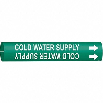 Pipe Mrkr Cold Watr Sply 7/8in H 7/8in W