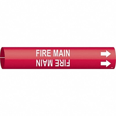Pipe Marker Fire Main 13/16in H 4/5in W