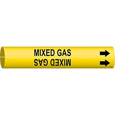 Pipe Marker Mixed Gas 2 in H 2 in W
