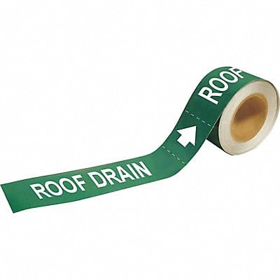 Pipe Marker Roof Drain 2in H 12in W