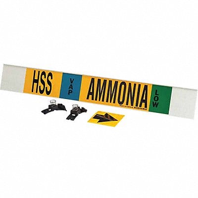 Pipe Marker Ammonia 4 in H 24 in W