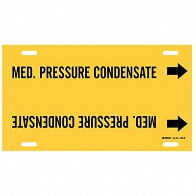Pipe Mrkr Med. Prssre Condensate 10in H