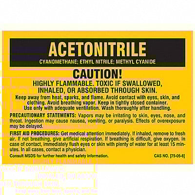 Chemical Label Polyester PK25