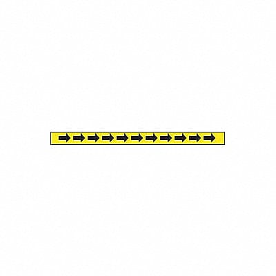 Floor Tape Black/Yellow 2 inx180 ft Roll