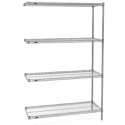 Wire Shlv Unit Cap 500 lb 24inx63inx48in