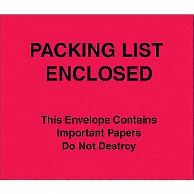 Packing List Envelopes PK 1000