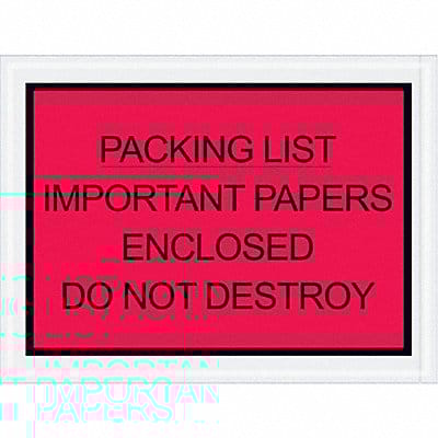 Packing List Envelopes PK 1000