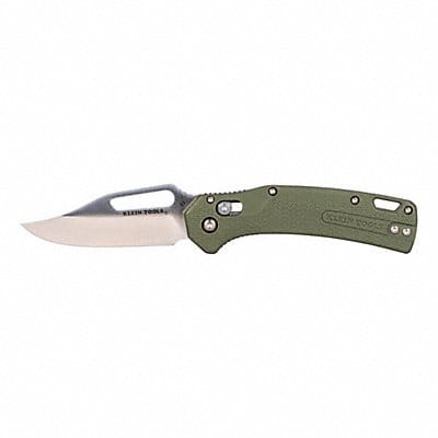 KTO Knife Clip Point Blade Green Handle
