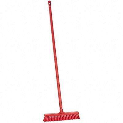 Push Broom 59.1 in Red Bristle