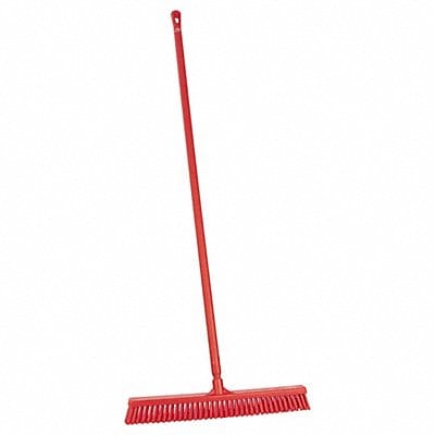 Push Broom 59.1 in Red Bristle