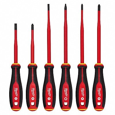 6pc Insulated slim tip Screwdriver Set�