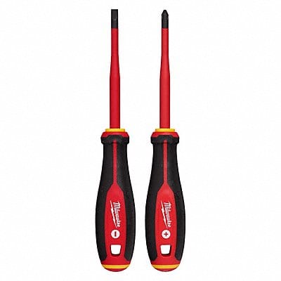 2pc Insulated slim tip Screwdriver Set �