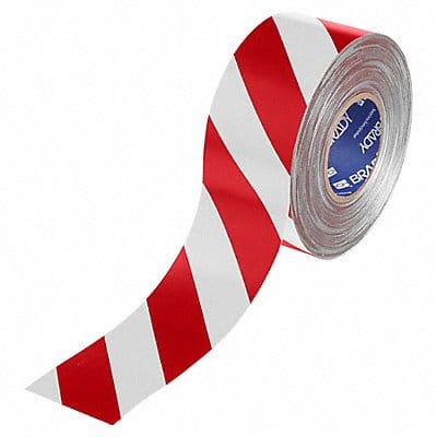 3 X 100 B543 THICK RED/WHT FLOOR TAPE