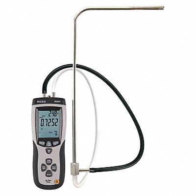 Pitot Tube Anemometer Backlit LCD