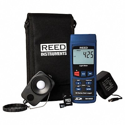 Data Logging Light Meter Full Size LCD