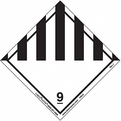 DOT Container Placard Label 4 W PK500