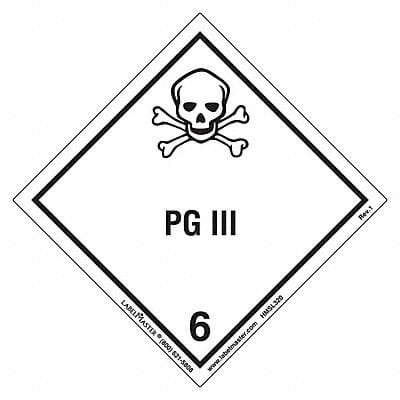 DOT Container Placard PVC PK500