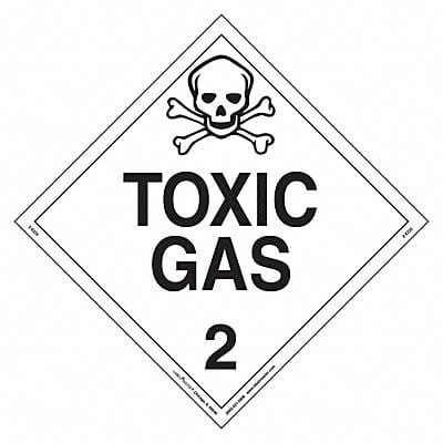 DOT Container Placard Vinyl PK25