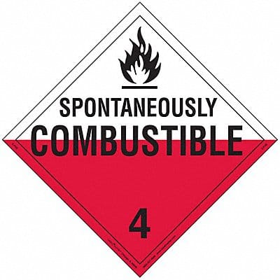 DOT Container Placard Vinyl PK25