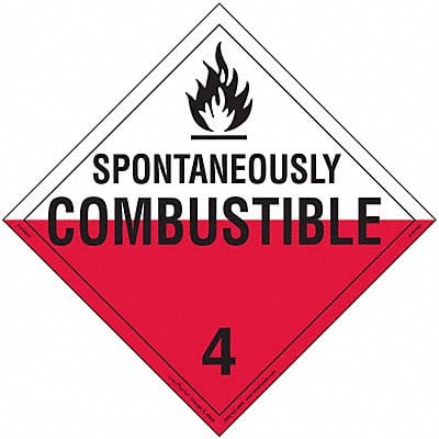 DOT Container Placard Vinyl PK25