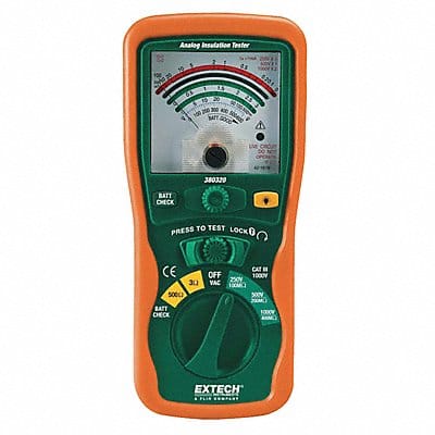 Megohmmeter 250/500/1000V DC Analog