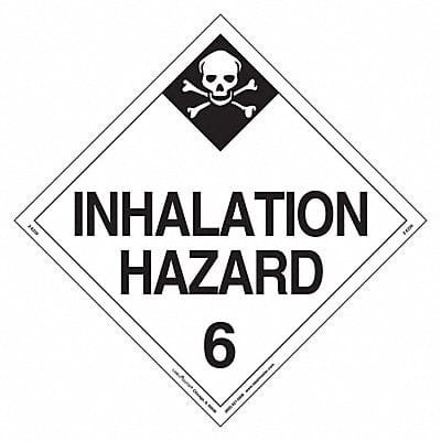 DOT Container Placard Vinyl PK25