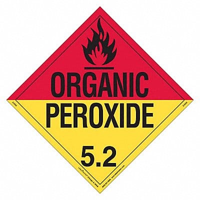 DOT Container Placard Vinyl PK25