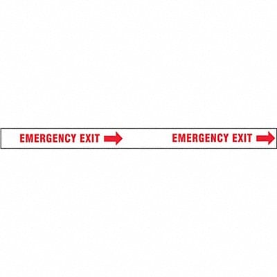 Floor Tape Red/White 2 inx180 ft Roll
