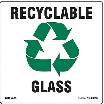 Recycle Label 5 in x 5 in Vinyl PK5