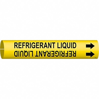 Pipe Mrkr Refrigerant Liquid 2in H 2in W