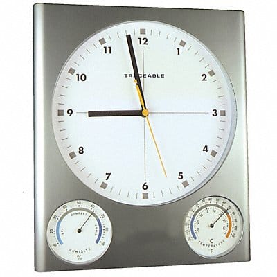Clock Analog Hygrometer -34 to 116 F