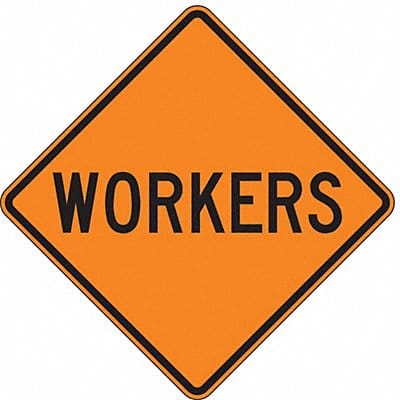 Workers Traffic Sign 30 x 30