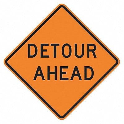 Detour Ahead Traffic Sign 30 x 30
