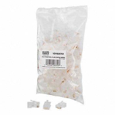 CAT6A Pass-Thru Plug UTP PK200