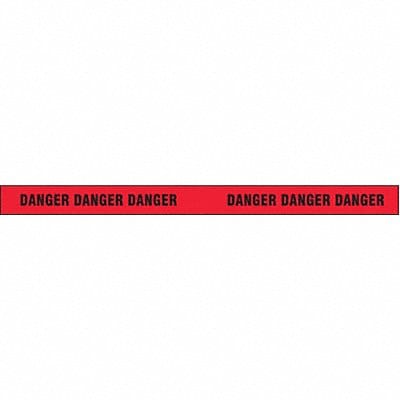 Barricade Tape Red 500 ft L 3 in