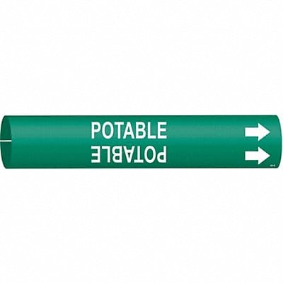 Pipe Marker Potable 7/8 in H 7/8 in W