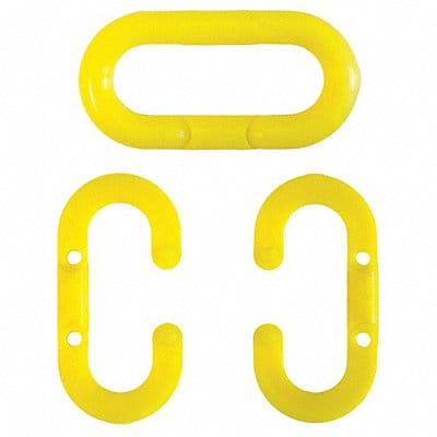 Chain Link 1-1/2 in Yellow Acetal PK10