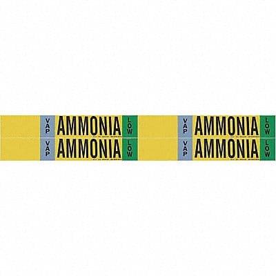 Pipe Marker Ammonia 1 1/8in H 7in W