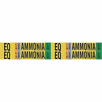 Pipe Marker Ammonia 1 1/8in H 7in W