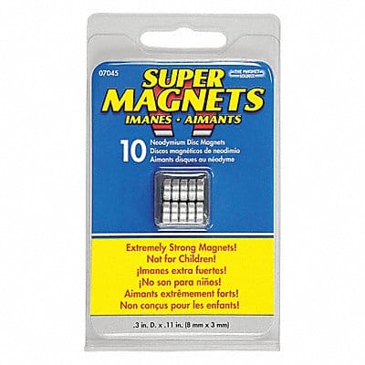 Disc Magnet Neodymium 2.6 lb Pull PK10